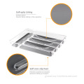 Cutlery Tray Drawer 5-Compartments Plastic Expandable Drawer Organizer Factory